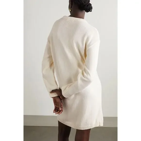 JW ANDERSON Twist-front cutout cotton dress Cream Size XS - Picture 3 of 13